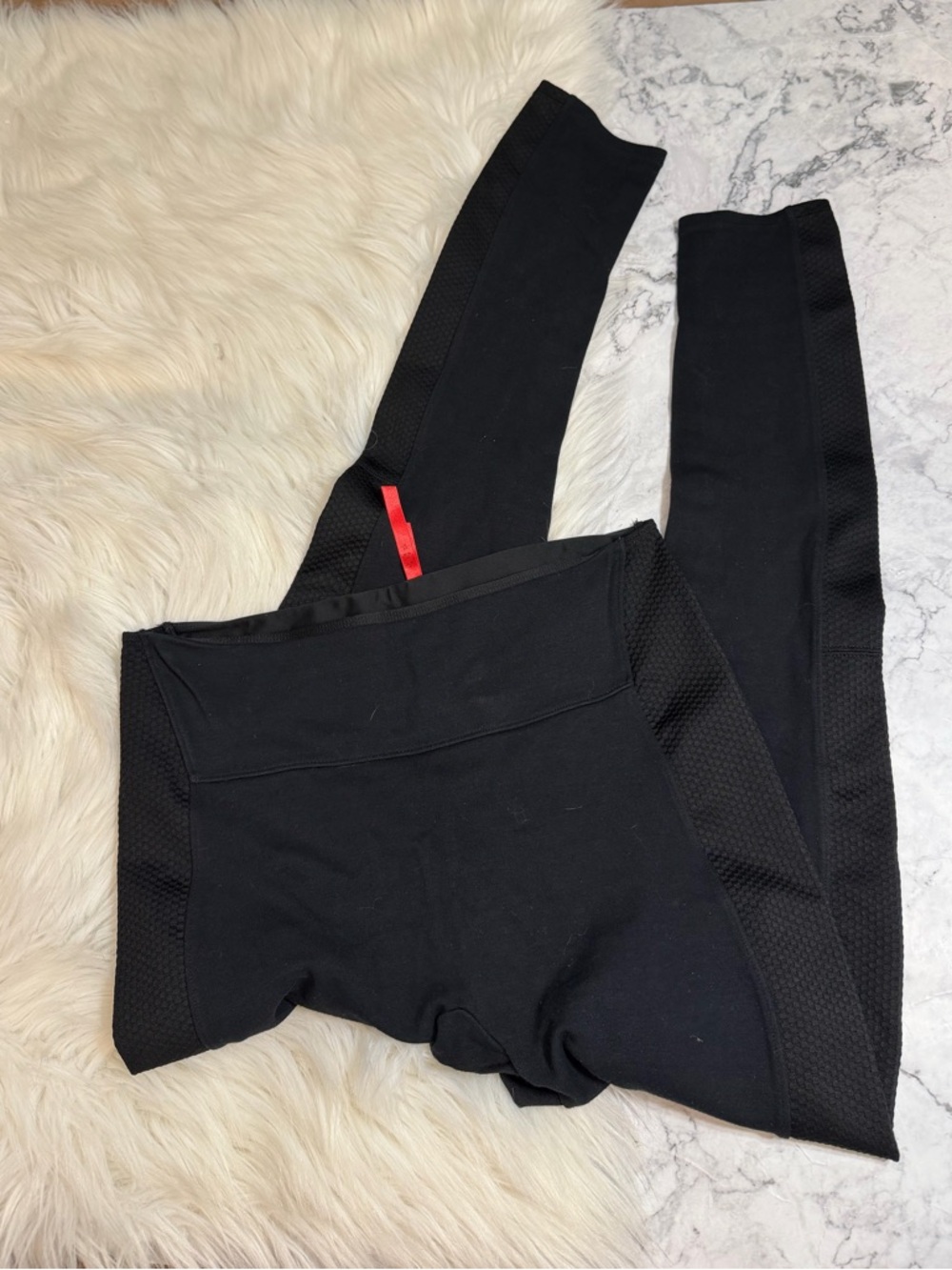 SPANX Black High-Waist Seamless Leggings Large
